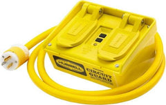 Hubbell Wiring Device-Kellems - 4 Outlet, 120 Volt, 15 Amp Rating, 4 to 6mA Max Surge, Floor, Industrial GFCI - 6 Ft. Cord Length, 5-15R NEMA Configuration, Plastic Housing - Industrial Tool & Supply