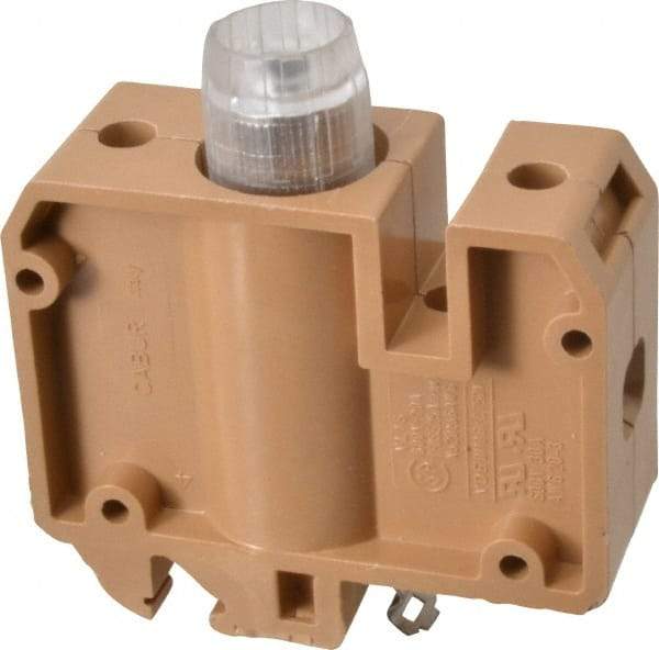 ACI - 30 Amp, DIN Rail Mount, Fused Terminal Block - 10 to 4 AWG Compatibility, 86mm High x 79mm Deep - Industrial Tool & Supply