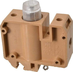 ACI - 30 Amp, DIN Rail Mount, Fused Terminal Block - 10 to 4 AWG Compatibility, 86mm High x 79mm Deep - Industrial Tool & Supply