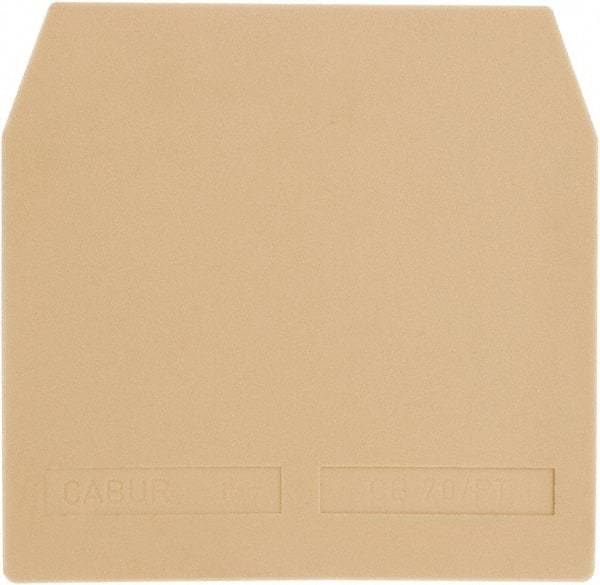 ACI - 70mm Long, Terminal Block End Cover - Use with KUT 2.5 Terminal Blocks - Industrial Tool & Supply