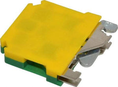 ACI - 14 to 131°F, Grounding Terminal Block - 20 to 8 AWG Compatibility, 45-1/2mm High x 47mm Deep - Industrial Tool & Supply