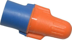 3M - 2, 22 to 3, 12 AWG, 600 Volt, Flame Retardant, Wing Twist on Wire Connector - Blue & Orange, 221°F - Industrial Tool & Supply