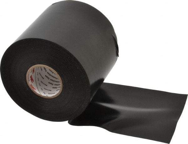 3M - 4" x 100', Black Vinyl Electrical Tape - Series 50, 10 mil Thick, 20 Lb./Inch Tensile Strength - Industrial Tool & Supply