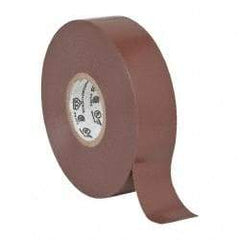 3M - 3/4" x 66', Brown Vinyl Electrical Tape - Series 35, 7 mil Thick, 1,250 V/mil Dielectric Strength, 17 Lb./Inch Tensile Strength - Industrial Tool & Supply