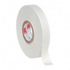 3M - 1/2" x 66', White Glass Cloth Electrical Tape - Series 27, 7 mil Thick, 150 Lb./Inch Tensile Strength - Industrial Tool & Supply