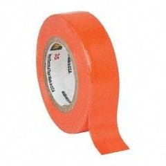 3M - 1/2" x 20', Orange Vinyl Electrical Tape - Series 35, 7 mil Thick, 1,250 V/mil Dielectric Strength, 17 Lb./Inch Tensile Strength - Industrial Tool & Supply