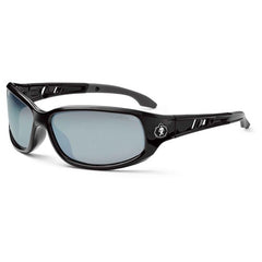 Valkyrie Silver Mirror Lens Black Safety Glasses - Industrial Tool & Supply
