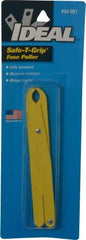 Ideal - 5 Inch Long, Glass Filled Polypropylene, Insulated Fuse Puller - For Use with 250 Volt 9/32 Inch to 1/2 Inch Diameter Fuses, Cartridge Fuses - Industrial Tool & Supply