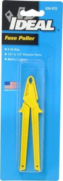 Ideal - 5 Inch Long, Nylon, Fuse Puller - For Use with 0 to 30 Amp, 250 Volt 1/4 to 1/2 Inch Diameter Fuse - Industrial Tool & Supply
