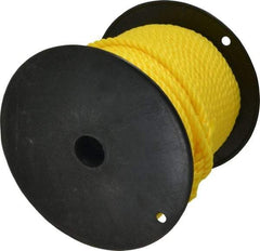 Ideal - 250 Ft. Long, 300 Lb. Load, Polypropylene Rope - 3/8 Inch Diameter, 2,430 Lb. Breaking Strength - Industrial Tool & Supply