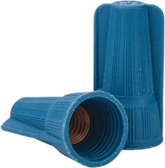 Thomas & Betts - 3, 12 to 1, 6 + 2, 8 AWG, Corrosion Resistant, Wing Twist on Wire Connector - Blue - Industrial Tool & Supply