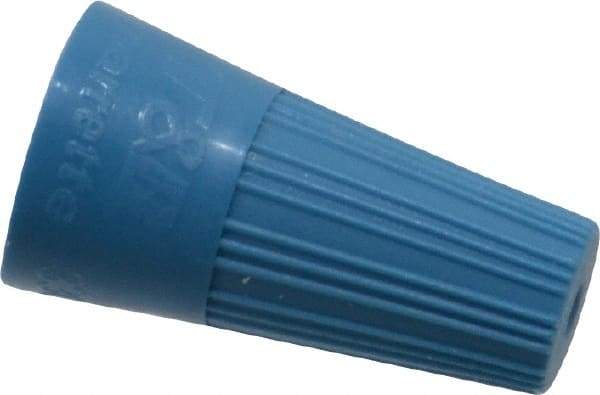 Thomas & Betts - 3, 20 to 3, 16 AWG, 300 Volt, Corrosion Resistant, Standard Twist on Wire Connector - Blue - Industrial Tool & Supply