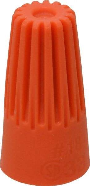 Thomas & Betts - 2, 18 to 3, 14 AWG, 600 Volt, Corrosion Resistant, Standard Twist on Wire Connector - Orange - Industrial Tool & Supply
