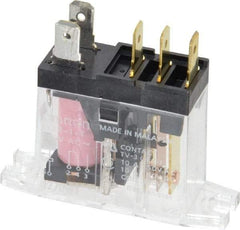 Omron - 5 Pins, 0.9 VA Power Rating, Rectangle Electromechanical Quick Connect General Purpose Relay - 10 Amp at 30 VDC, SPDT, 120 VAC, 45mm Wide x 29.5mm High x 14mm Deep - Industrial Tool & Supply