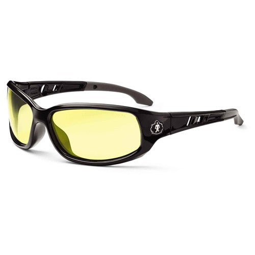 Valkyrie Yellow Lens Black Safety Glasses - Industrial Tool & Supply
