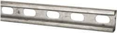 Thomas & Betts - 10' Long x 1-5/8" Wide x 13/16" High, 14 Gauge, Strip Steel, Half Slot Framing Channel & Strut - 0.075" Thick, Pre-Galvanized - Industrial Tool & Supply
