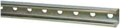 Thomas & Betts - 10' Long x 1-5/8" Wide x 1-5/8" High, 12 Gauge, Strip Steel, Punched Framing Channel & Strut - 0.105" Thick, Gold Galvanized - Industrial Tool & Supply