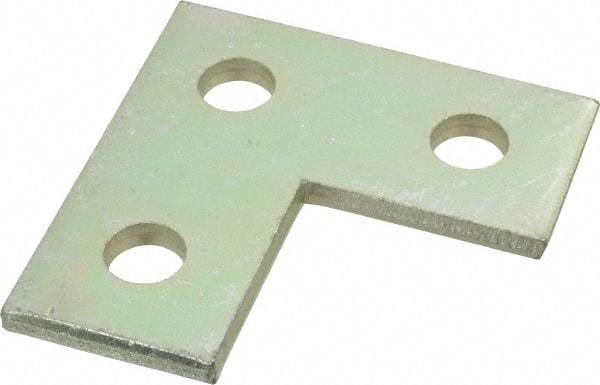 Thomas & Betts - Zinc Dichromate Steel Flat Plate Strut Fitting - Used with Joining Metal Framing Channel & Strut - Industrial Tool & Supply
