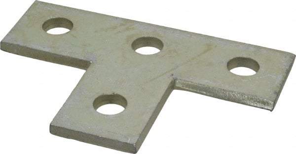 Thomas & Betts - Zinc Dichromate Steel Flat Plate Strut Fitting - Used with Joining Metal Framing Channel & Strut - Industrial Tool & Supply