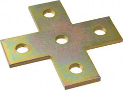 Thomas & Betts - Zinc Dichromate Steel Flat Plate Strut Fitting - Used with Joining Metal Framing Channel & Strut - Industrial Tool & Supply
