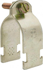 Thomas & Betts - 1-3/4" Pipe, 14 Gauge" Pipe or Tube Clamp - Gold Galvanized, 1,000 Lb Capacity - Industrial Tool & Supply
