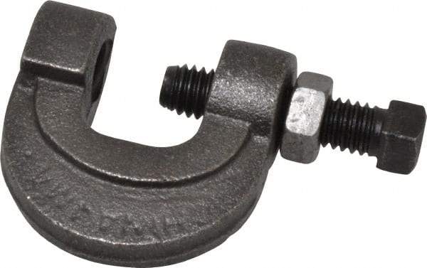 Thomas & Betts - 3/4" Max Flange Thickness, 1/2" Rod L-Clamp with Locknut - 850 Lb Capacity, Steel - Industrial Tool & Supply