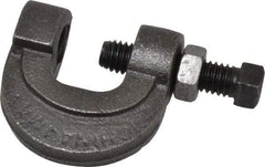 Thomas & Betts - 3/4" Max Flange Thickness, 1/2" Rod L-Clamp with Locknut - 850 Lb Capacity, Steel - Industrial Tool & Supply