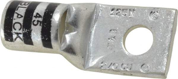 Thomas & Betts - 2/0 AWG Noninsulated Compression Connection Square Ring Terminal - 5/16" Stud, 1.88" OAL x 0.83" Wide, Tin Plated Copper Contact - Industrial Tool & Supply