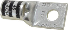 Thomas & Betts - 2/0 AWG Noninsulated Compression Connection Square Ring Terminal - 5/16" Stud, 1.88" OAL x 0.83" Wide, Tin Plated Copper Contact - Industrial Tool & Supply
