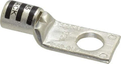 Thomas & Betts - 2/0 AWG Noninsulated Compression Connection Square Ring Terminal - 1/2" Stud, 2-1/4" OAL x 0.83" Wide, Tin Plated Copper Contact - Industrial Tool & Supply