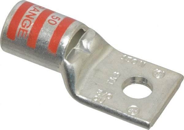 Thomas & Betts - 3/0 AWG Noninsulated Compression Connection Square Ring Terminal - 5/16" Stud, 1.98" OAL x 0.92" Wide, Tin Plated Copper Contact - Industrial Tool & Supply