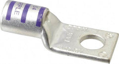Thomas & Betts - 4/0 AWG Noninsulated Compression Connection Square Ring Terminal - 1/2" Stud, 2-1/2" OAL x 1.03" Wide, Tin Plated Copper Contact - Industrial Tool & Supply