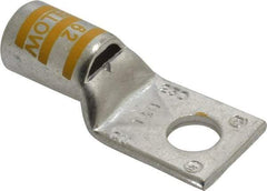 Thomas & Betts - 250 kcmil Wire Noninsulated Compression Connection Square Ring Terminal - 1/2" Stud, 2.6" OAL x 1.13" Wide, Tin Plated Copper Contact - Industrial Tool & Supply