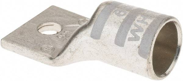 Thomas & Betts - 300 kcmil Wire Noninsulated Compression Connection Square Ring Terminal - 5/16" Stud, 2.33" OAL x 1-1/4" Wide, Tin Plated Copper Contact - Industrial Tool & Supply