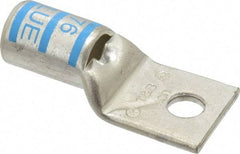 Thomas & Betts - 400 kcmil Wire Noninsulated Compression Connection Square Ring Terminal - 1/2" Stud, 3.2" OAL x 1.41" Wide, Tin Plated Copper Contact - Industrial Tool & Supply