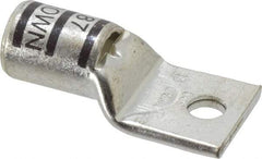 Thomas & Betts - 500 kcmil Wire Noninsulated Compression Connection Square Ring Terminal - 1/2" Stud, 3.3" OAL x 1.61" Wide, Tin Plated Copper Contact - Industrial Tool & Supply