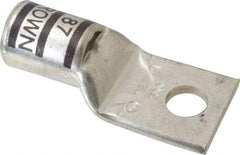 Thomas & Betts - 500 kcmil Wire Noninsulated Compression Connection Square Ring Terminal - 5/8" Stud, 3.63" OAL x 1.61" Wide, Tin Plated Copper Contact - Industrial Tool & Supply