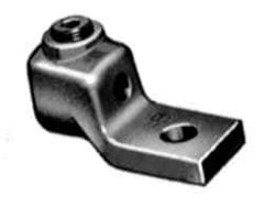 Thomas & Betts - 300-500 kcmil Wire Noninsulated Compression Connection Square Ring Terminal - 1/2" Stud, 3-1/16" OAL x 1-3/8" Wide, Copper Contact - Industrial Tool & Supply
