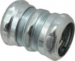 Thomas & Betts - 1" Trade, Steel Compression EMT Conduit Coupling - Noninsulated - Industrial Tool & Supply