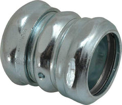 Thomas & Betts - 1-1/4" Trade, Steel Compression EMT Conduit Coupling - Noninsulated - Industrial Tool & Supply