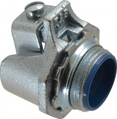 Thomas & Betts - 1" Trade, Malleable Iron Set Screw Straight FMC Conduit Connector - Insulated - Industrial Tool & Supply