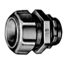 Thomas & Betts - 2-1/2" Trade, Steel Threaded Straight Liquidtight Conduit Connector - Insulated - Industrial Tool & Supply