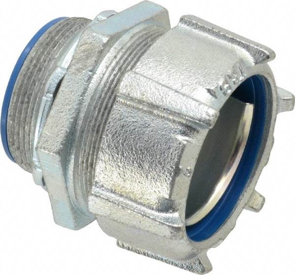 Thomas & Betts - 2" Trade, Steel Threaded Straight Liquidtight Conduit Connector - Insulated - Industrial Tool & Supply