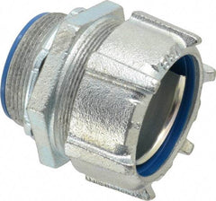 Thomas & Betts - 2" Trade, Steel Threaded Straight Liquidtight Conduit Connector - Insulated - Industrial Tool & Supply