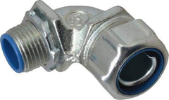 Thomas & Betts - 1/2" Trade, Malleable Iron Threaded Angled Liquidtight Conduit Connector - Insulated - Industrial Tool & Supply
