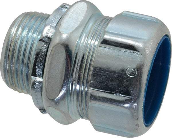 Thomas & Betts - 1" Trade, Steel Threaded Straight Liquidtight Conduit Connector - Noninsulated - Industrial Tool & Supply