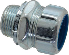 Thomas & Betts - 1" Trade, Steel Threaded Straight Liquidtight Conduit Connector - Noninsulated - Industrial Tool & Supply
