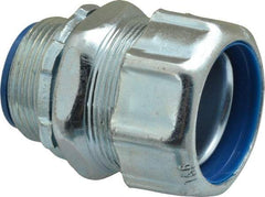 Thomas & Betts - 1-1/4" Trade, Steel Threaded Straight Liquidtight Conduit Connector - Noninsulated - Industrial Tool & Supply