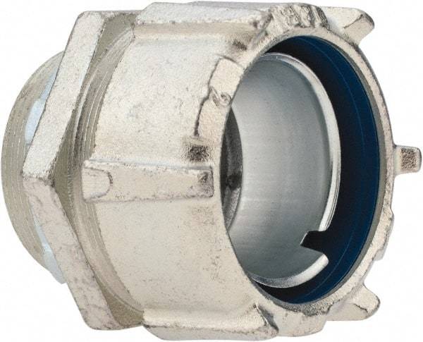 Thomas & Betts - 2" Trade, Steel Threaded Straight Liquidtight Conduit Connector - Noninsulated - Industrial Tool & Supply