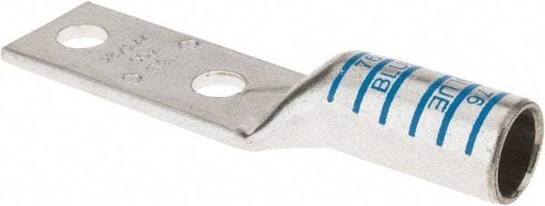 Thomas & Betts - 400 kcmil Wire Noninsulated Compression Connection Rectangle Ring Terminal - 1/2" Stud, 5.51" OAL x 1.41" Wide, Tin Plated Copper Contact - Industrial Tool & Supply